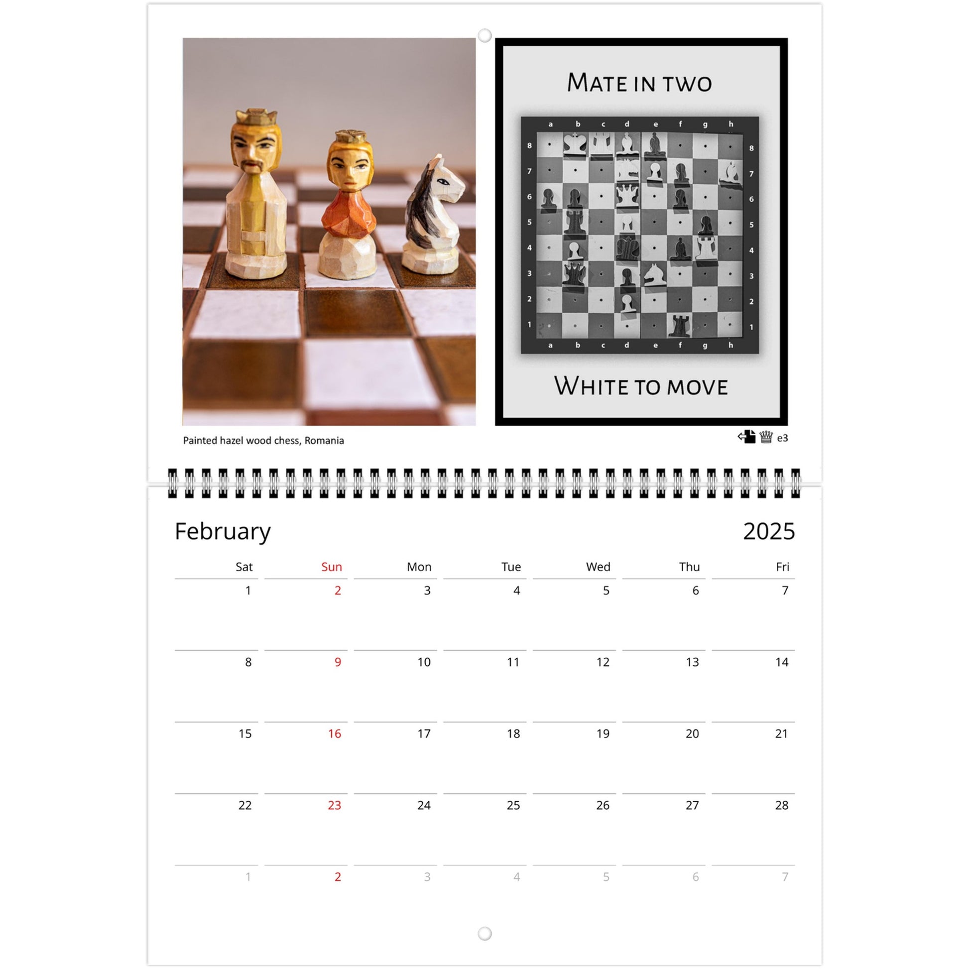 Chess Puzzle Calendar creative chess by Istvan Maar Photography