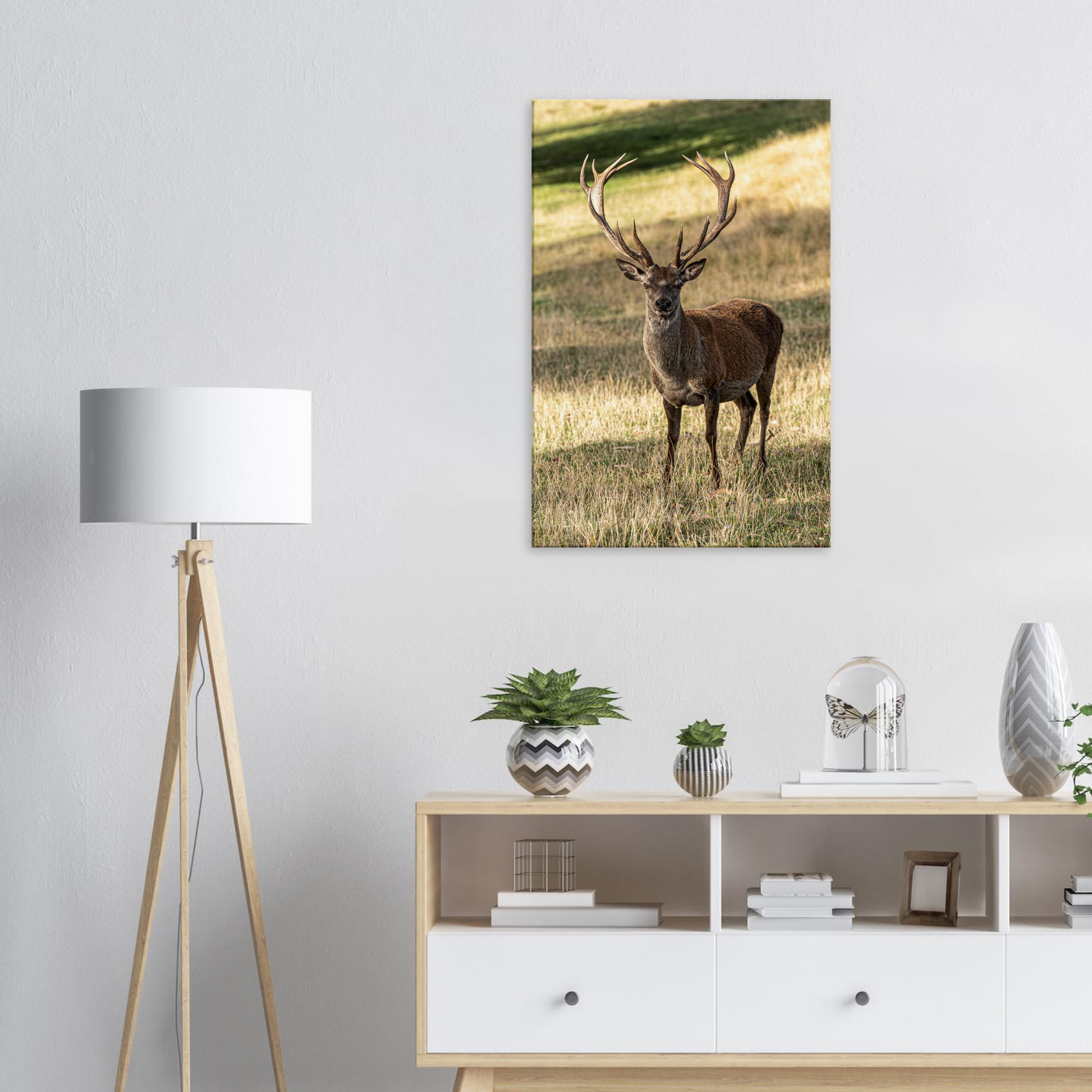 	
Deer Wildlife Animals Art Nursery Photography Wall Decor Kids Room Poster Playroom Artwork Stag Stretched Canvas 042