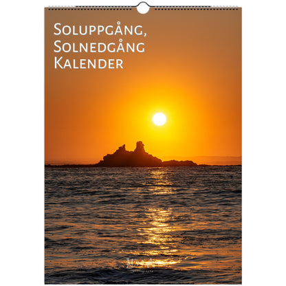 Sunrise and sunset monthly wall planner by Istvan Maar Photography