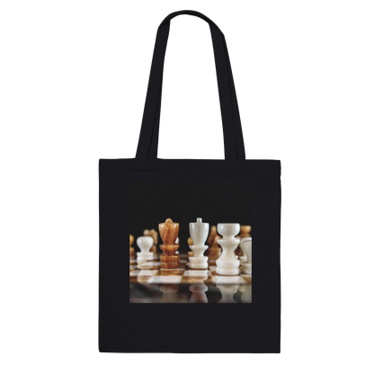 The King Stands Alone chess tote bag — Premium Black