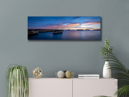 Great Ocean Road blue hour panorama stretched canvas by Istvan Maar Photography