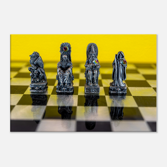 Myth and Magic Chess Set Canvas by Istvan Maar Photography wall art