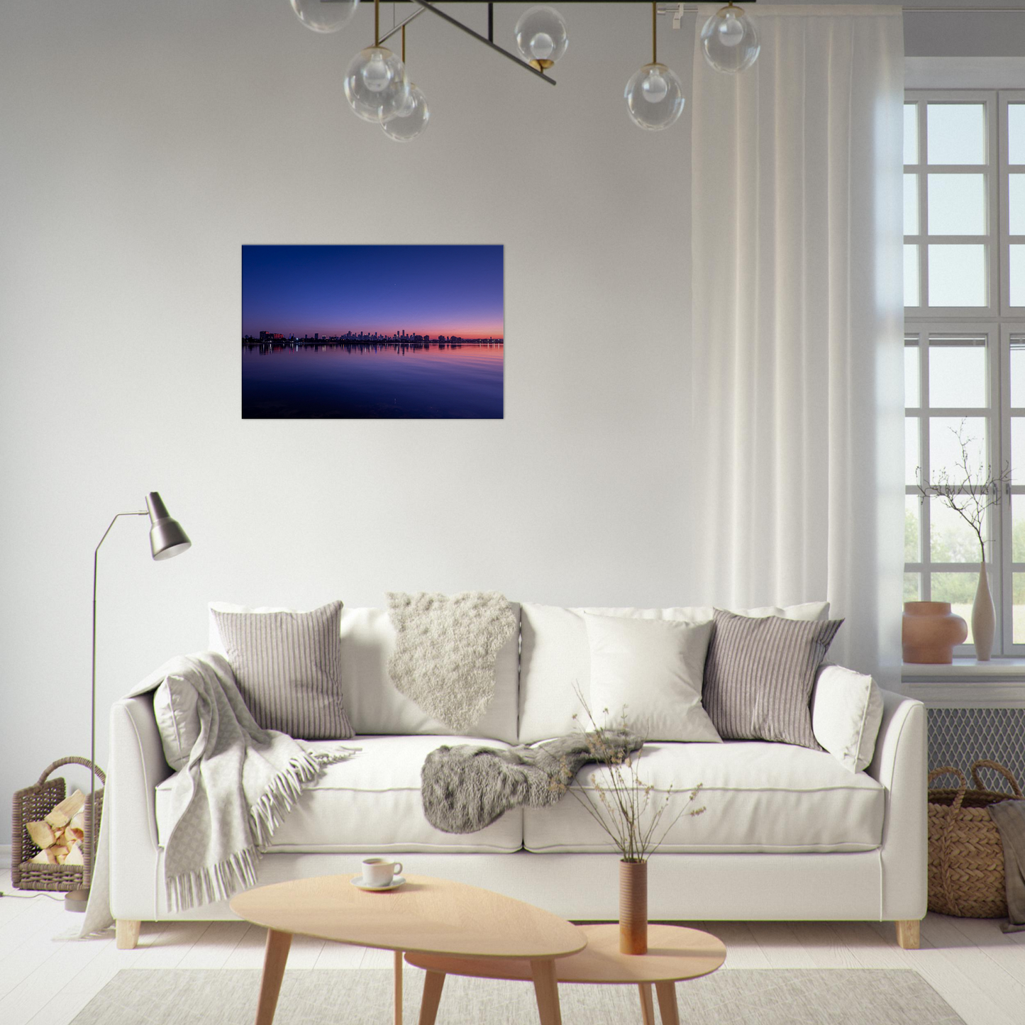 Melbourne Cityscape Poster Seascape Canvas by Istvan Maar Photography - living room wall art