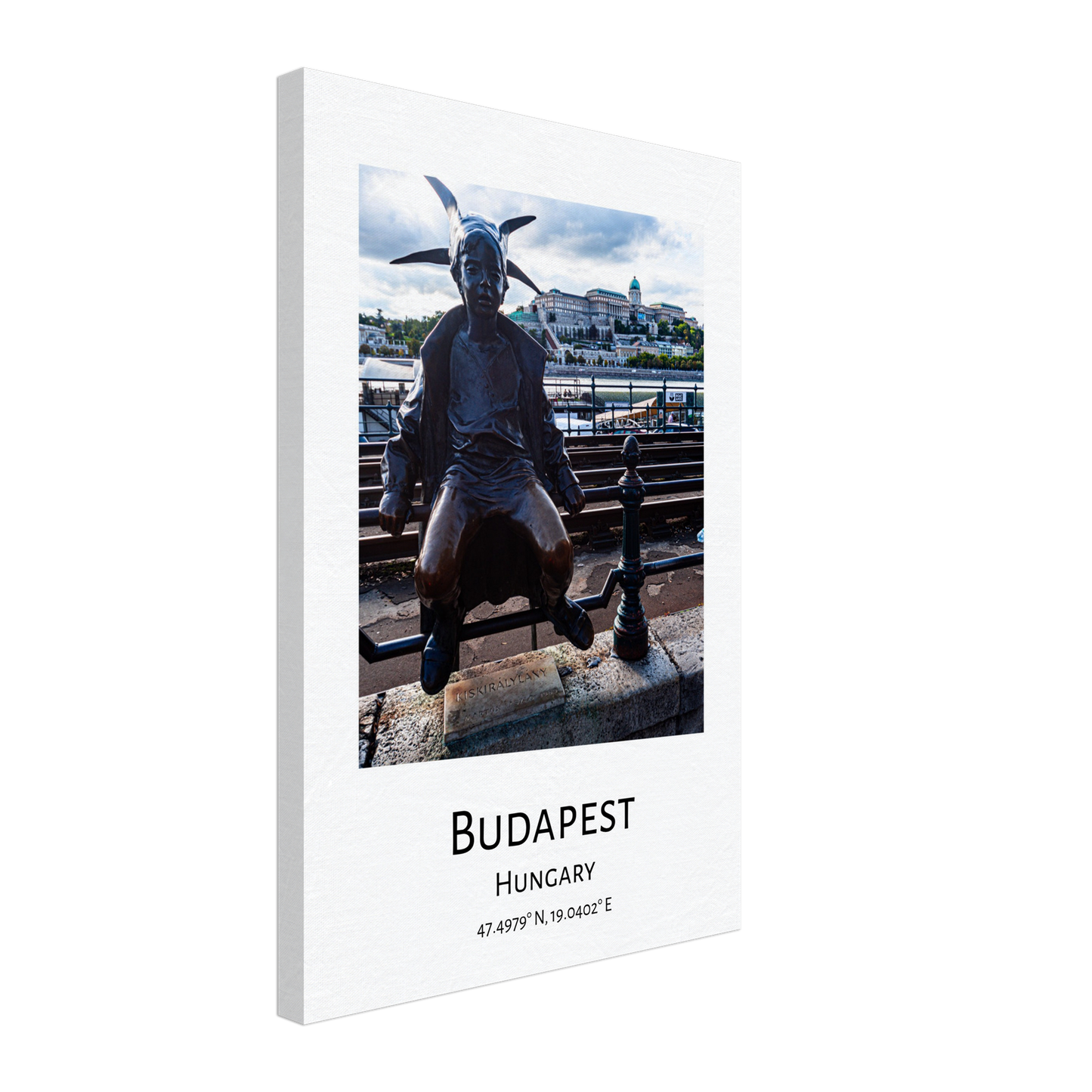 Personalised Budapest Travel Canvas - Little Princess by Istvan Maar Photography home décor