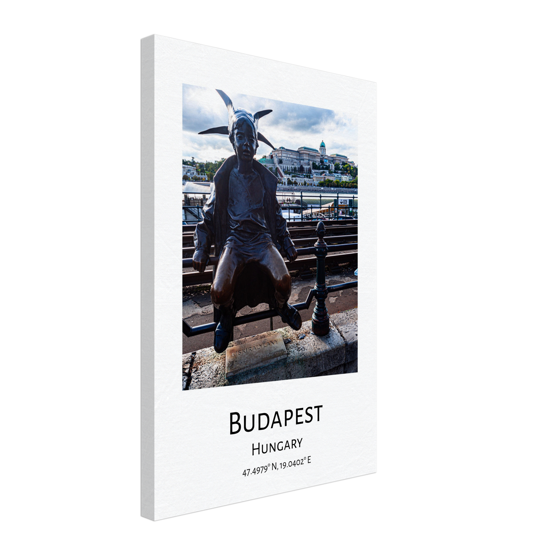 Personalised Budapest Travel Canvas - Little Princess by Istvan Maar Photography home décor