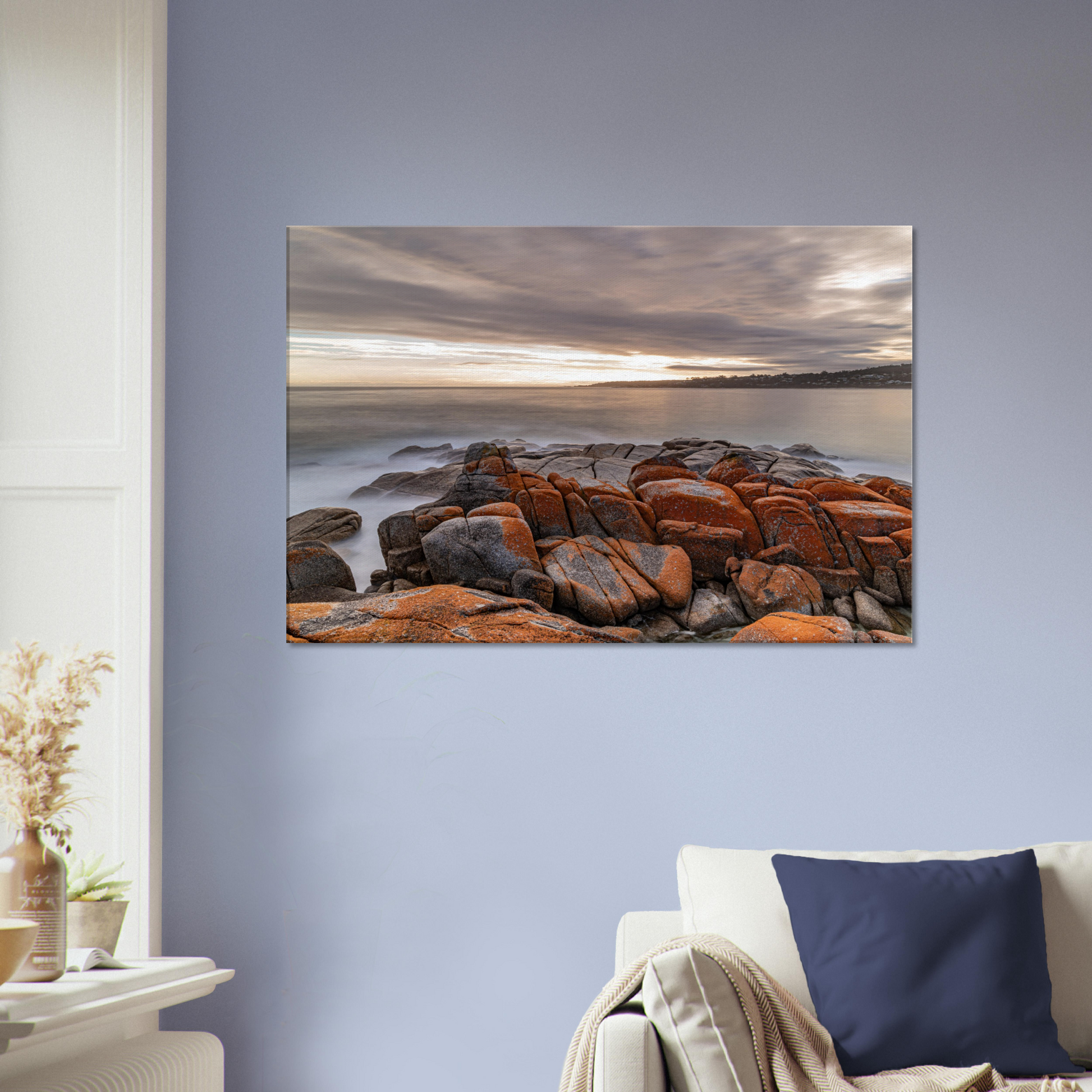 Tasmanian Coastal Stretched Canvas by Istvan Maar Photography - living room