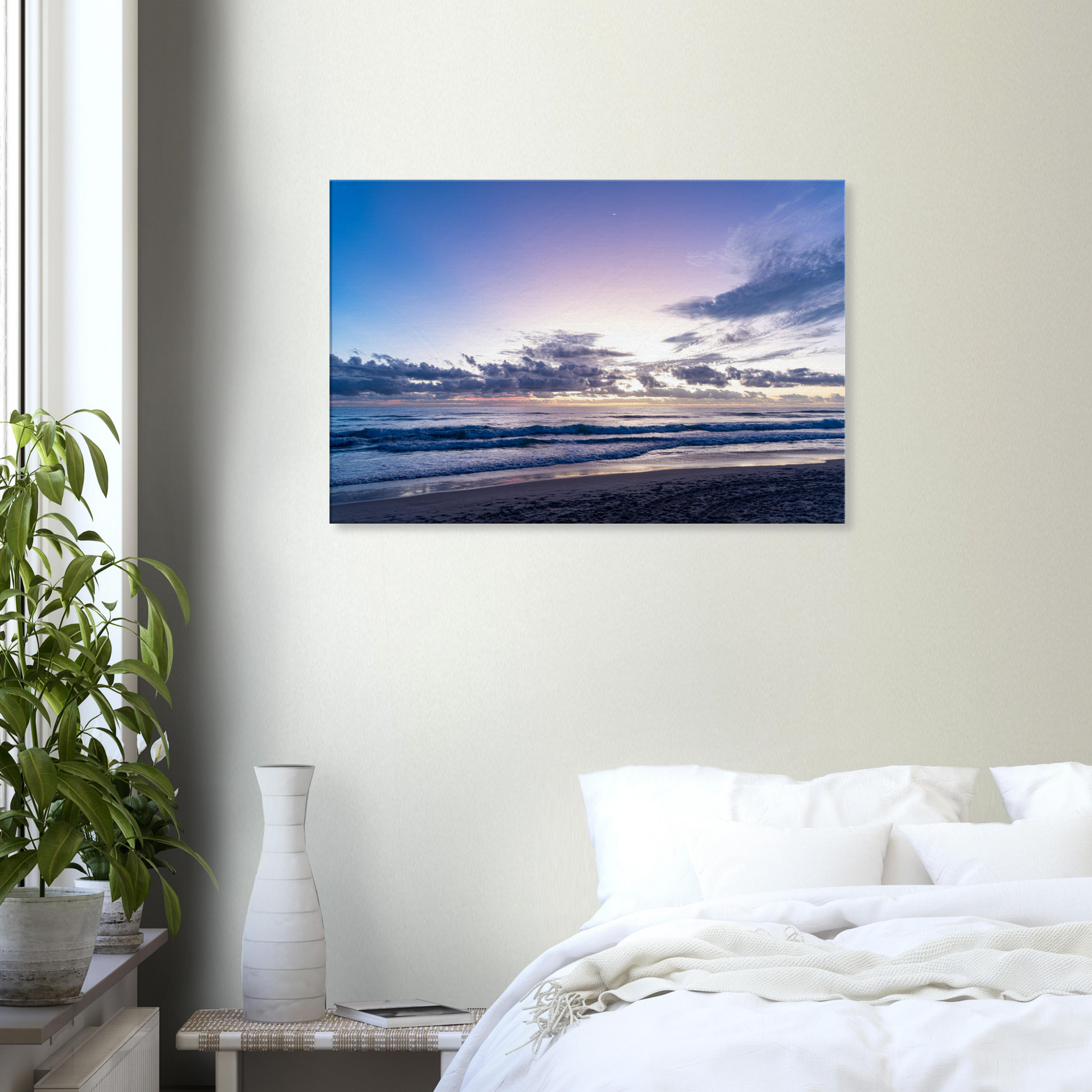 Gold Coast Blue Hour Seascape Canvas by Istvan Maar Photography - bedroom