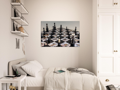 Chess themed Stretch Canvas by Istvan Maar Photography