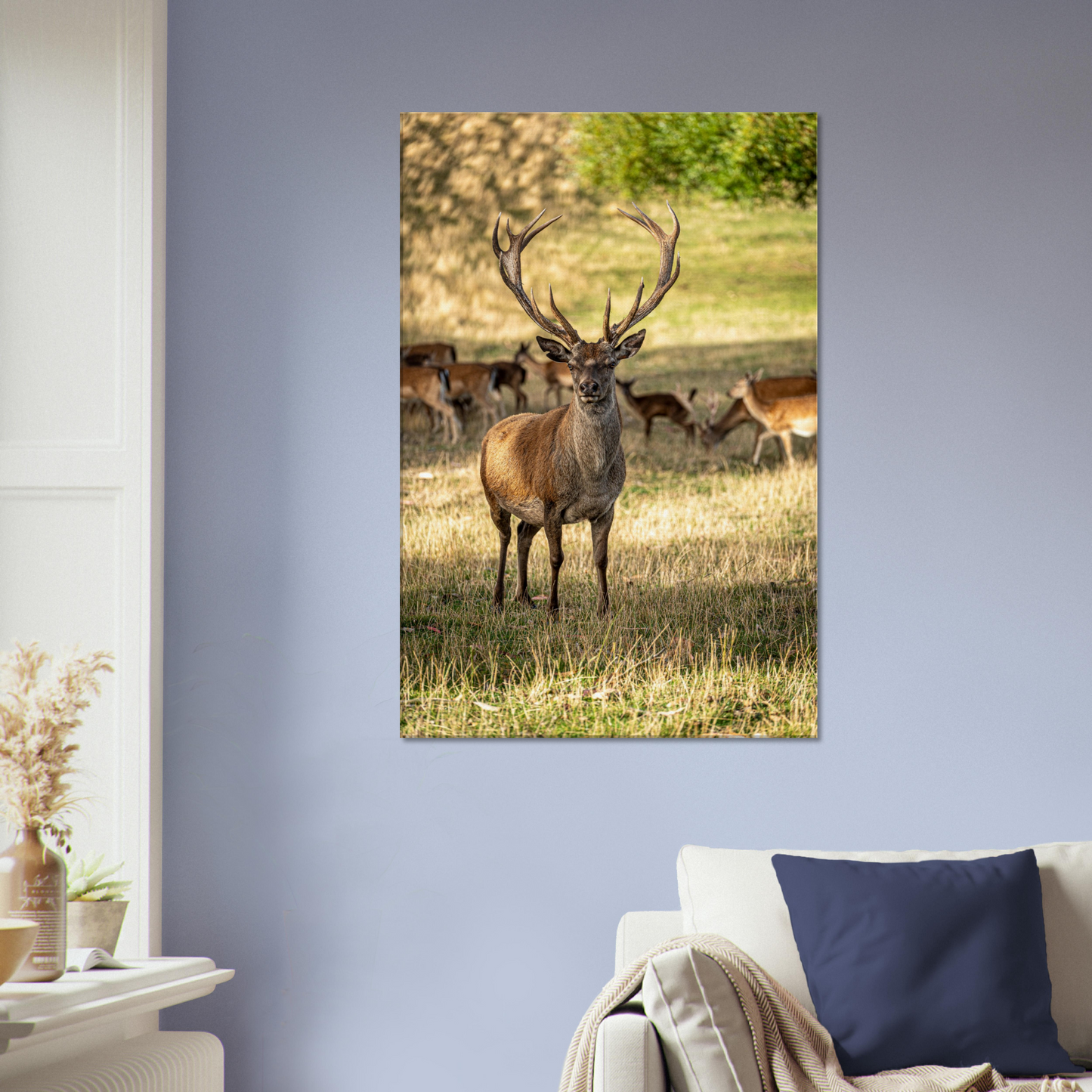 	
Deer Wildlife Animals Art Nursery Photography Wall Decor Kids Room Poster Playroom Artwork Stag Stretched Canvas 125