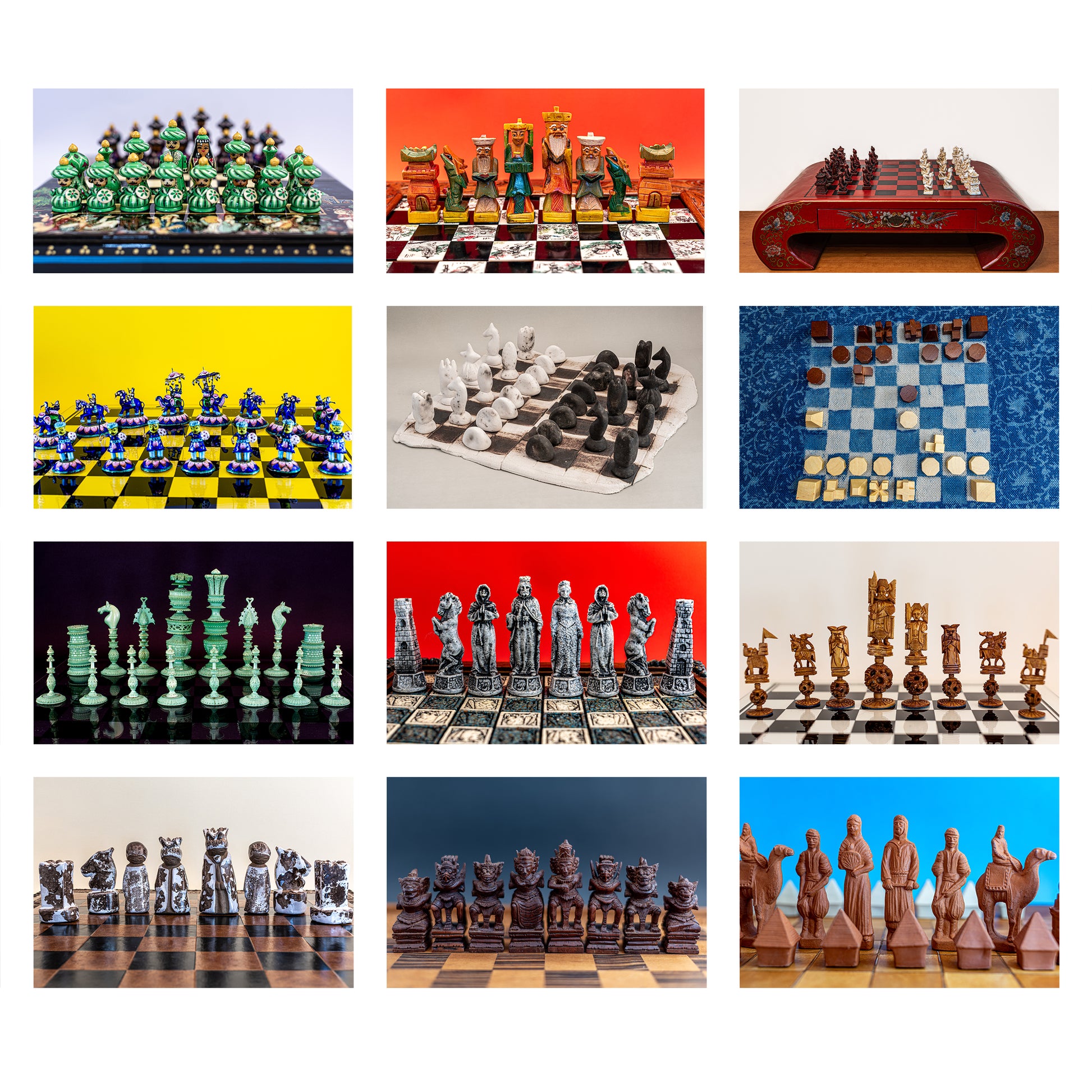 Photos used for 2025 chess wall calendar by Istvan Maar Photography, week starts on Monday, German language