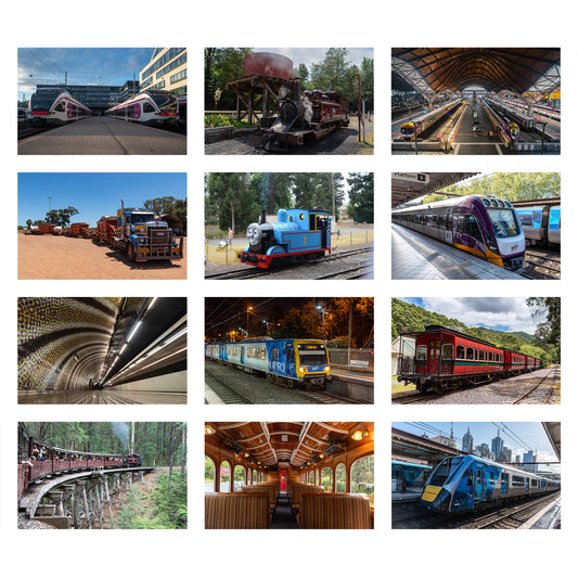 2027 Personalised Train Wall Calendar | 8987