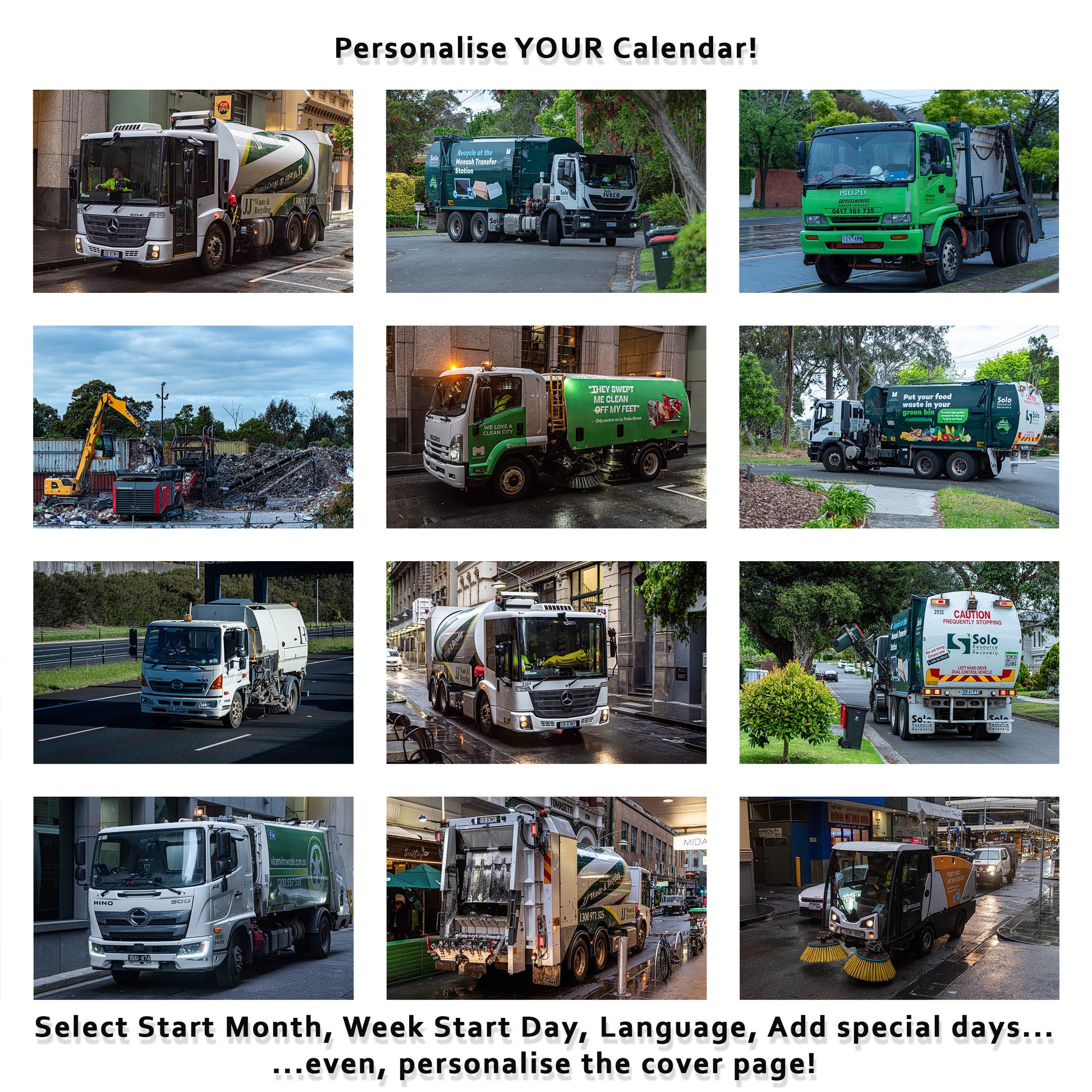 2027 Garbage Management Wall Calendar | 8366 Istvan Maar Photography
