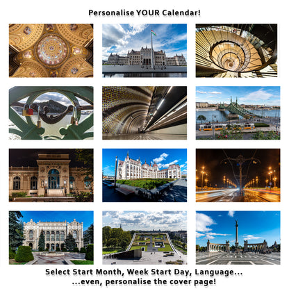 2027 Budapest Wall Calendar | 8225 Istvan Maar Photography