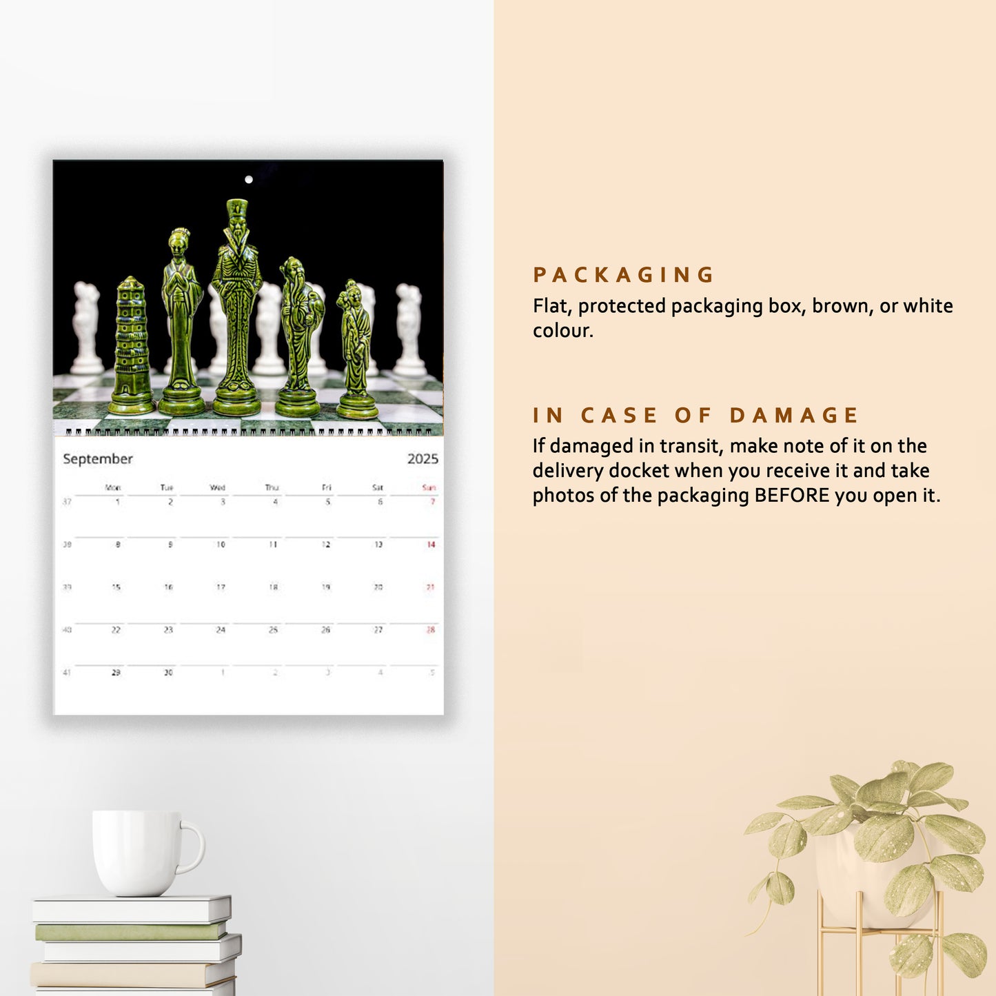 Packaging of personalised Chess Calendar by Istvan Maar Photography US & Canada version LT