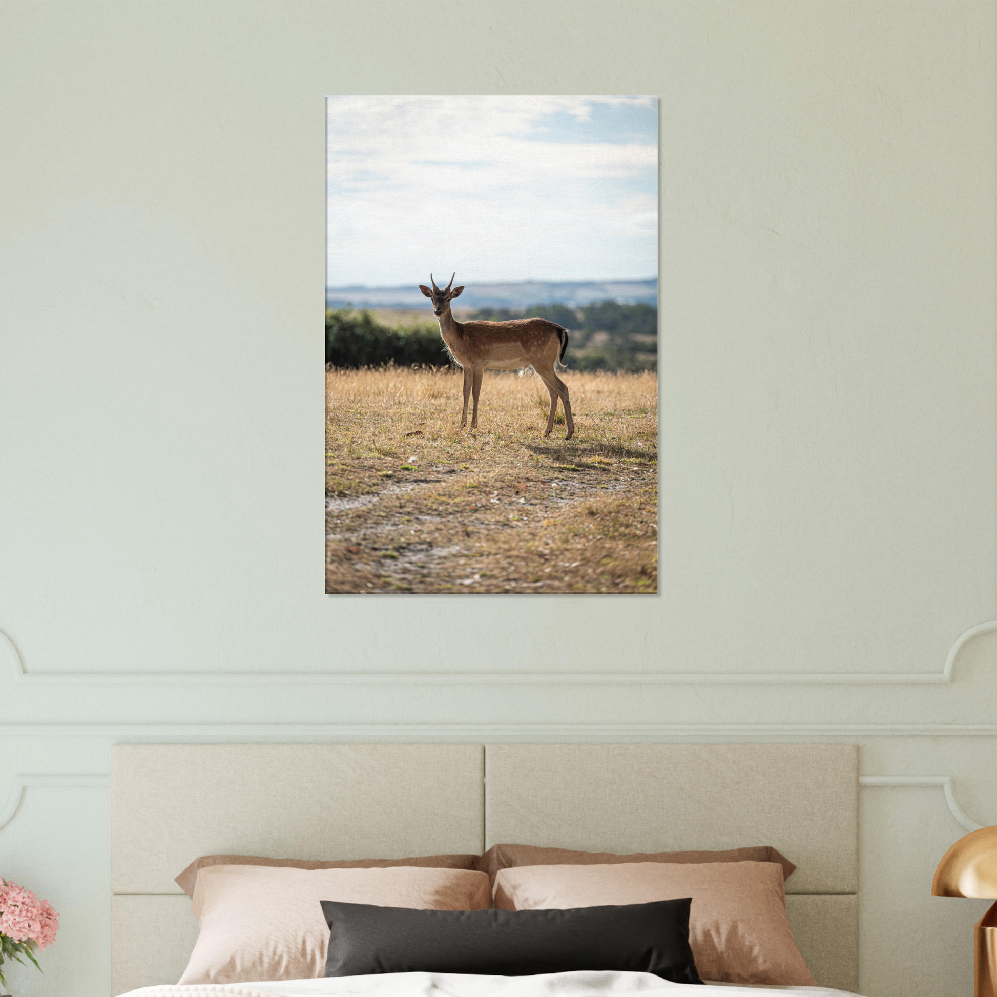 Deer wildlife canvas – product lifestyle alternate view