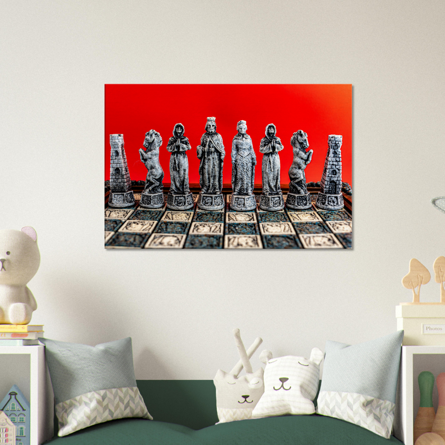 Spanish Conquistadors Chess Set Canvas by Istvan Maar Photography - kids' room wall art