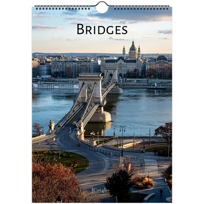 2027 Bridges Wall Calendar – front cover featuring bridge photography by Istvan Maar
