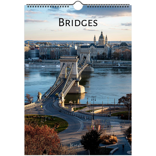 2027 Bridges Wall Calendar – front cover featuring bridge photography by Istvan Maar