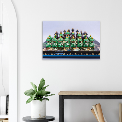 Hand painted chess set canvas by Istvan Maar Photography - lobby decoration