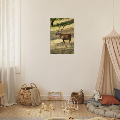 	
Deer Wildlife Animals Art Nursery Photography Wall Decor Kids Room Poster Playroom Artwork Stag Stretched Canvas 099