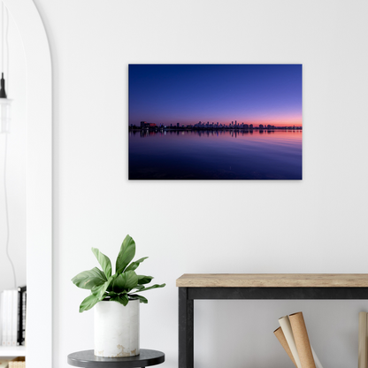 Melbourne Cityscape Poster Seascape Canvas by Istvan Maar Photography - lobby