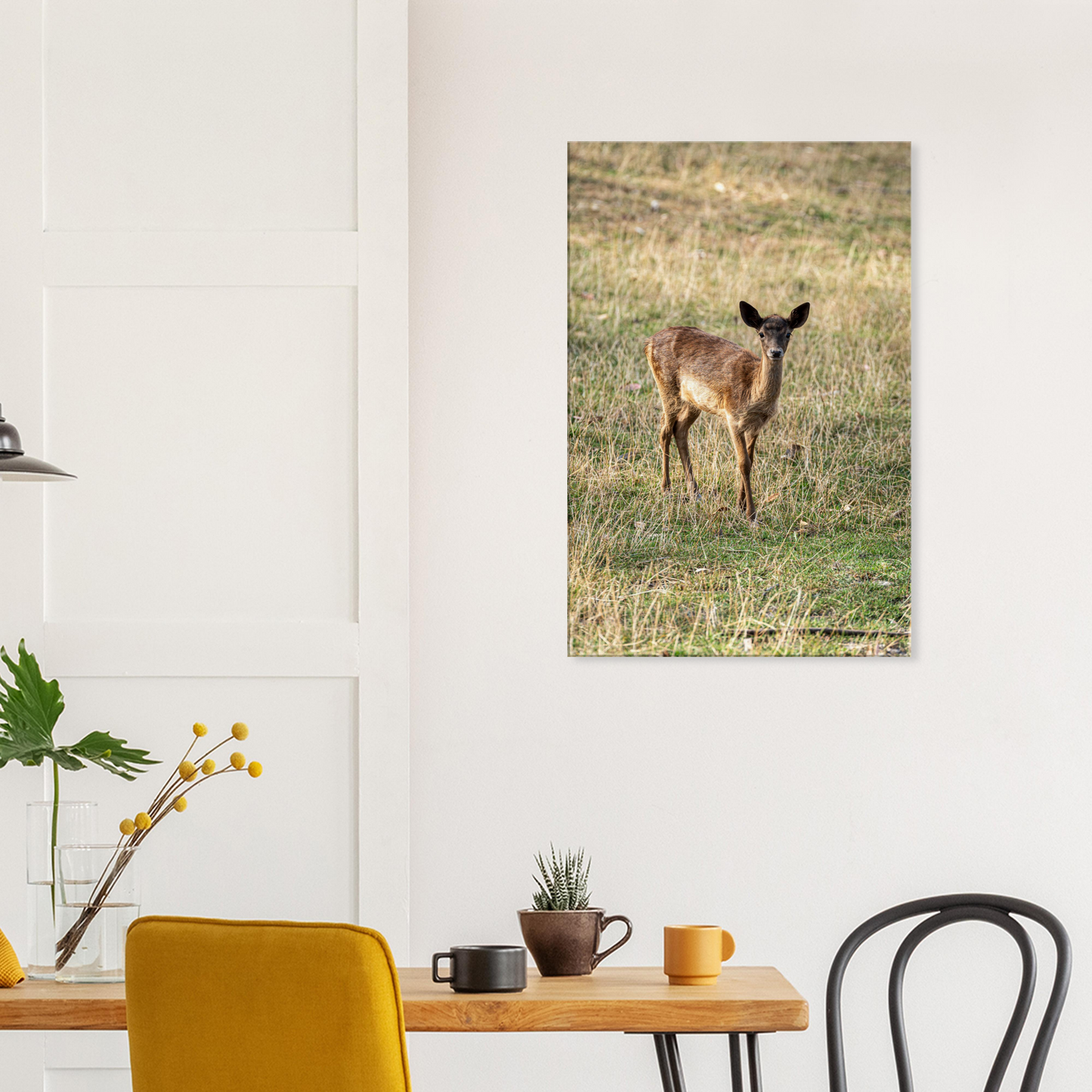 	
Deer Wildlife Animals Art Nursery Photography Wall Decor Kids Room Poster Playroom Artwork Stag Stretched Canvas 143