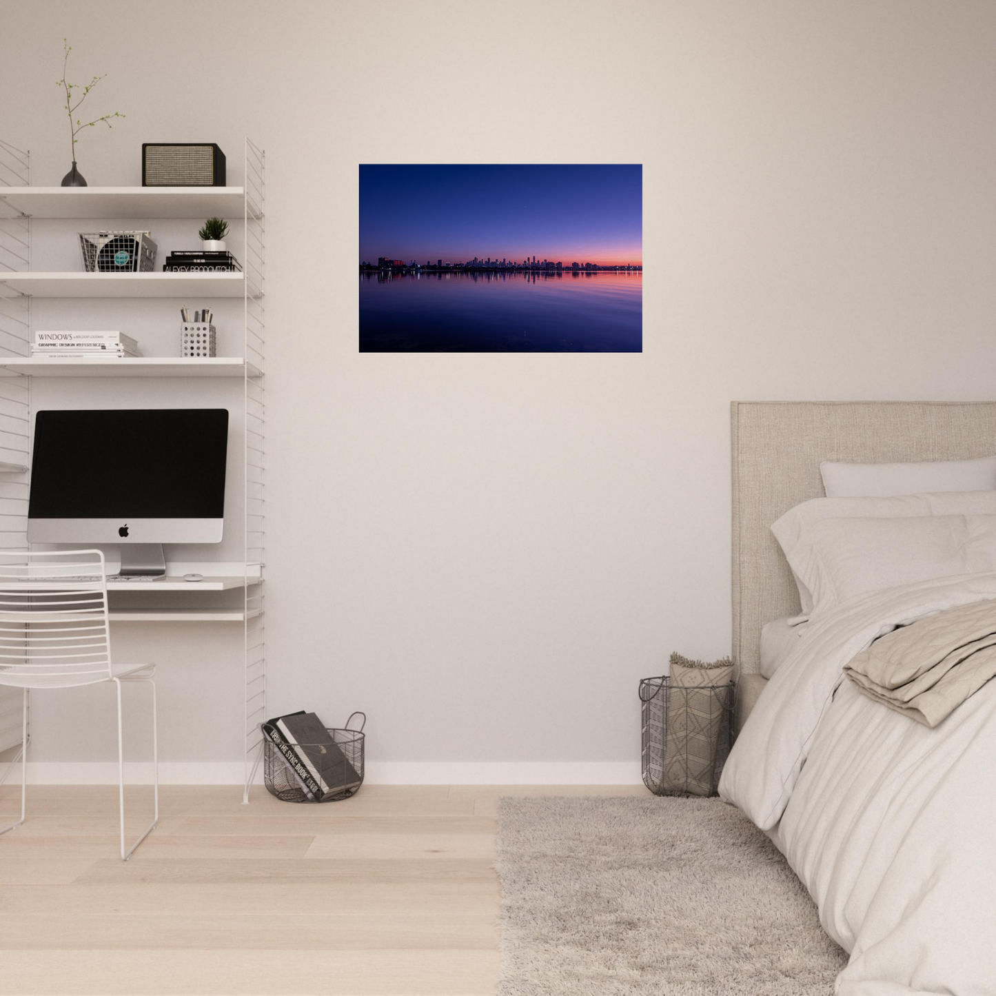 Melbourne Cityscape Poster Seascape Canvas by Istvan Maar Photography - teen's room