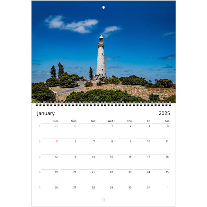 Lighthouse Wall Calendar gift for chess lover by Istvan Maar Photography