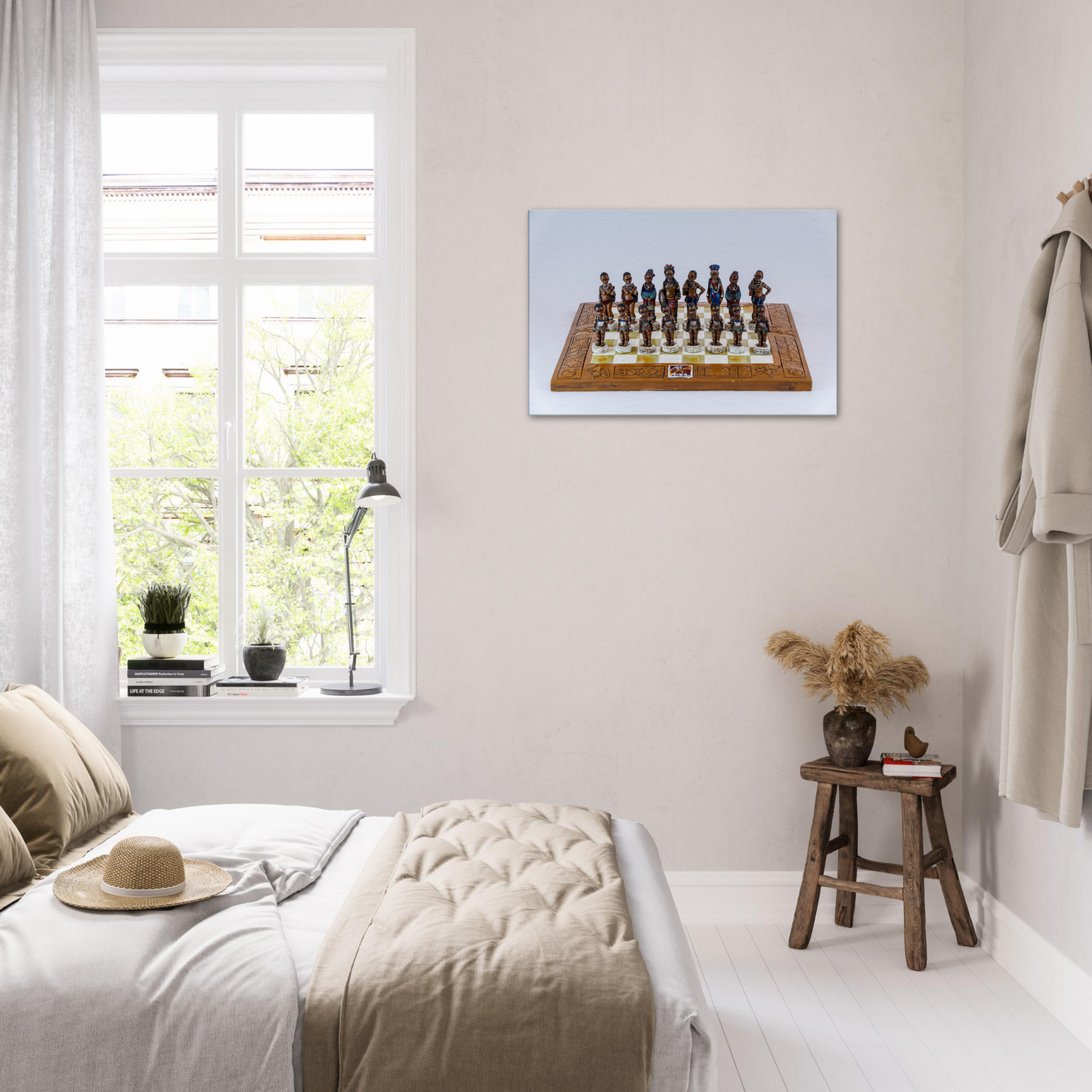 Trbial Chessmen canvas by Istvan Maar Photography - in bedroom