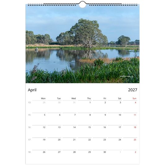 2027 Australian Landscape Wall Calendar - lifestyle wall display in home interior