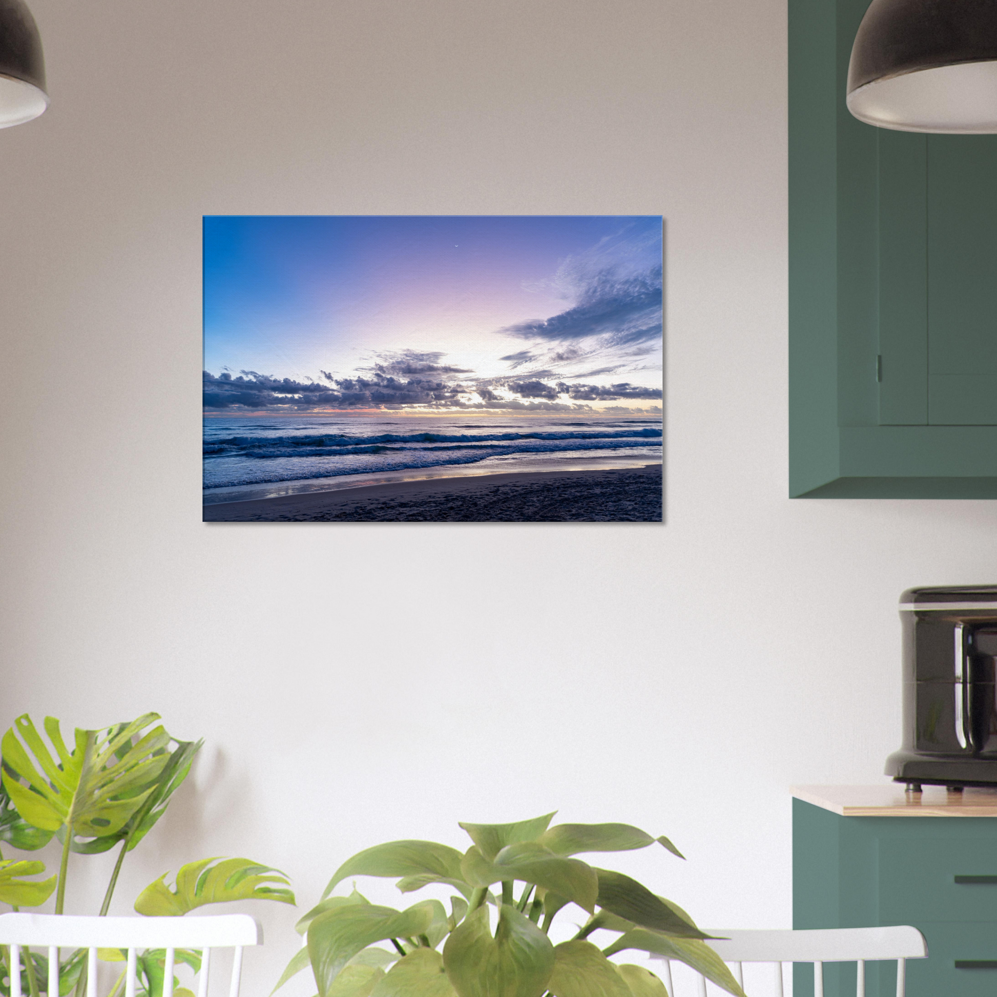 Gold Coast Blue Hour Seascape Canvas by Istvan Maar Photography - living room