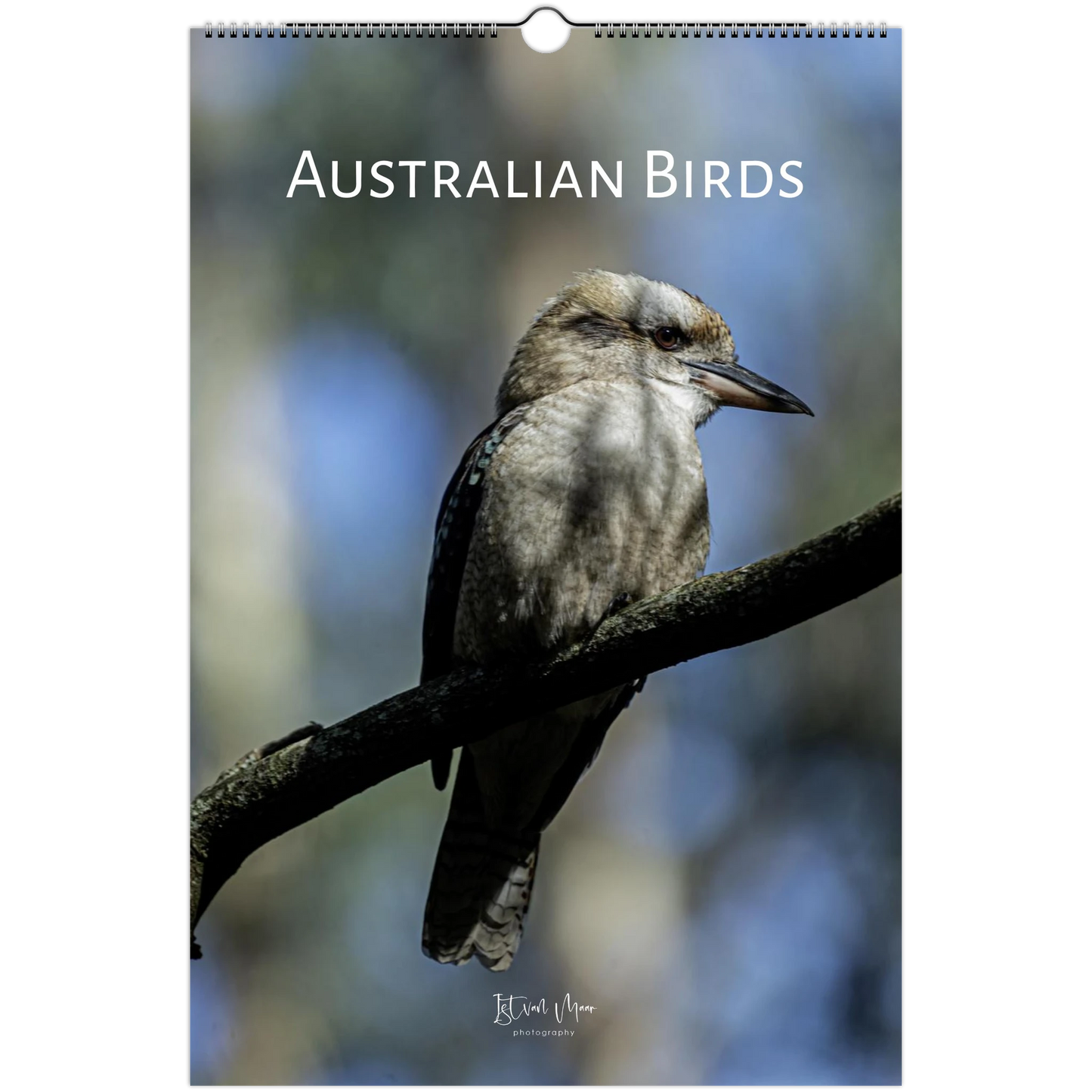 Australian Birds Wall Calendar cover, available in A4, A3, LT and Ledger US sizes.
