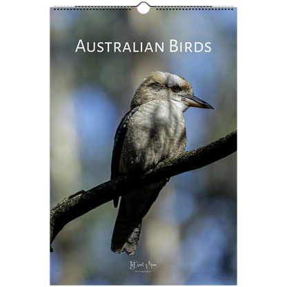 Australian Birds Wall Calendar cover, available in A4, A3, LT and Ledger US sizes.