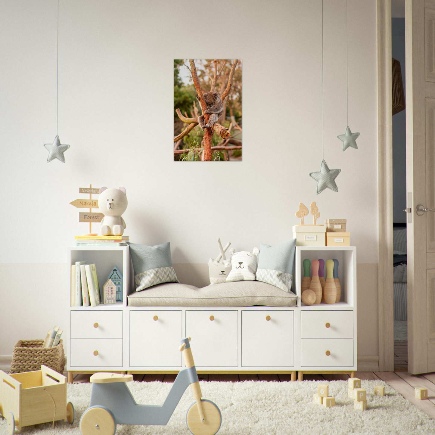 Native Australian Animals Nursery Koala Canvas by Istvan Maar Photography - nursery room