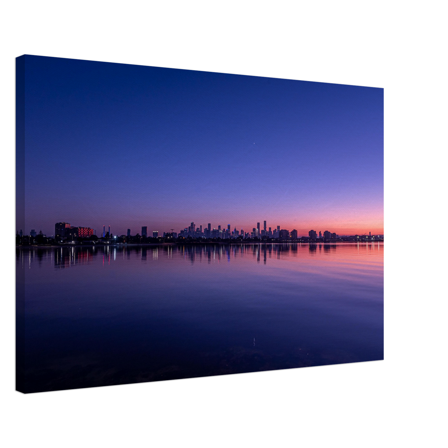 Melbourne Cityscape Poster Seascape Canvas by Istvan Maar Photography - by side