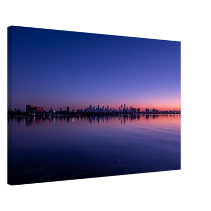 Melbourne Cityscape Poster Seascape Canvas by Istvan Maar Photography - by side