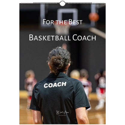 2027 Wall Calendar for the Best Basketball Coach – front cover featuring basketball photography by Istvan Maar