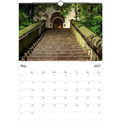 2027 Stairways Wall Calendar - lifestyle wall display in home interior