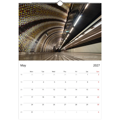 2027 Budapest Wall Calendar - photography detail of Budapest landmarks