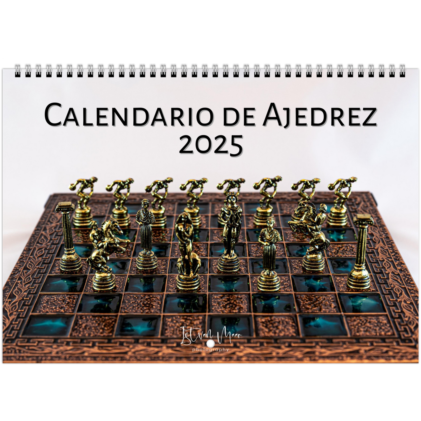 Chess Wall Calendar by Istvan Maar Photography in Spanish - Cover