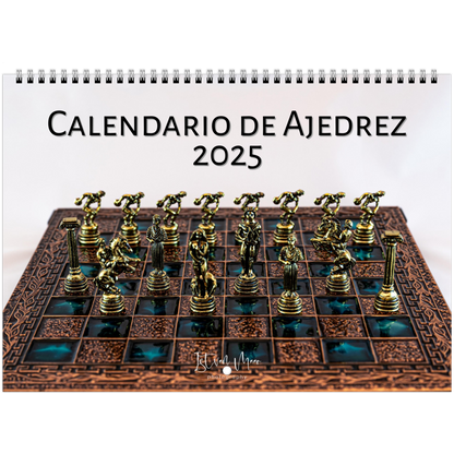 Chess Wall Calendar by Istvan Maar Photography in Spanish - Cover