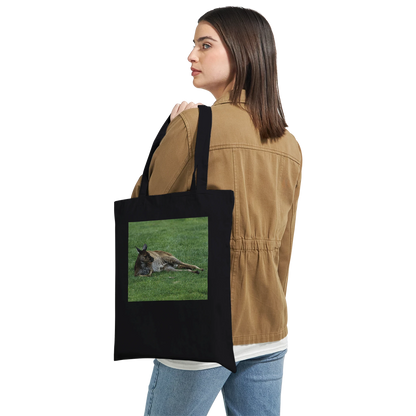 Premium natural canvas kangaroo tote bag – personalised Australian wildlife art tote by Istvan Maar Photography