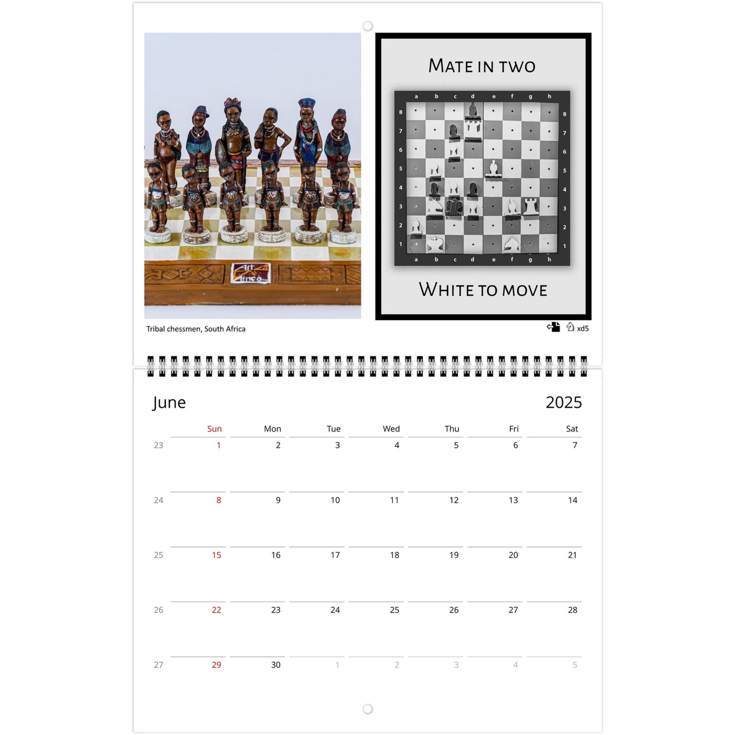 Unique Chess Calendar by Istvan Maar Photography