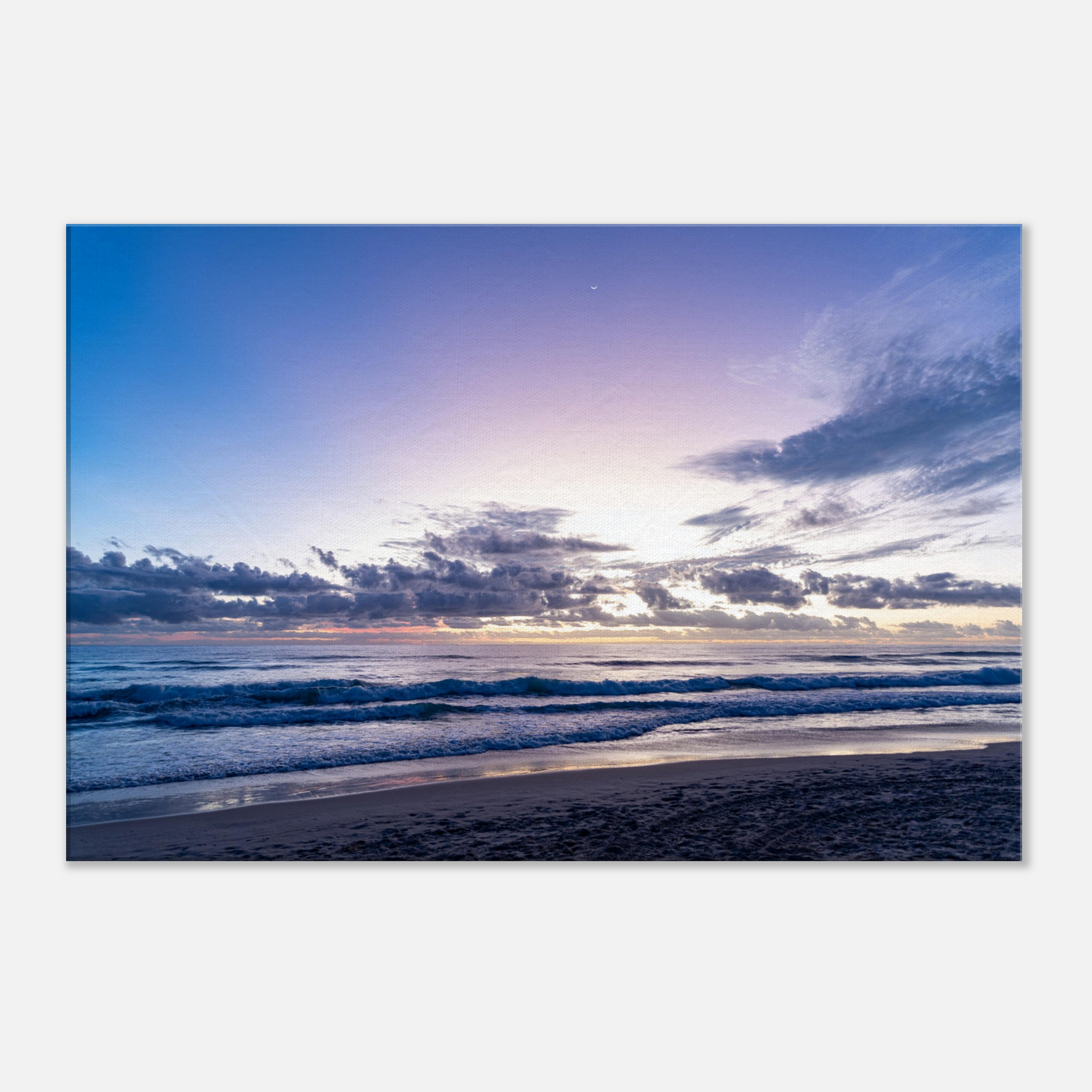 Gold Coast Blue Hour Seascape Canvas by Istvan Maar Photography - close-up