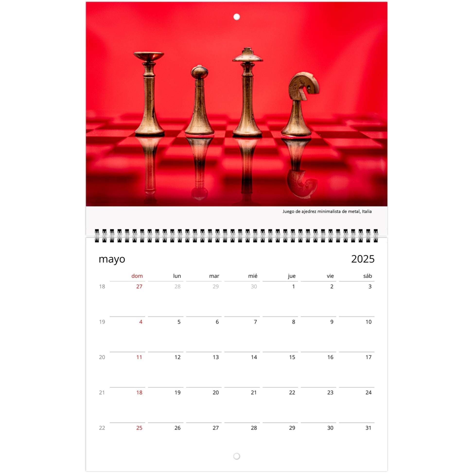 Personalized Chess Calendar by Istvan Maar Photography