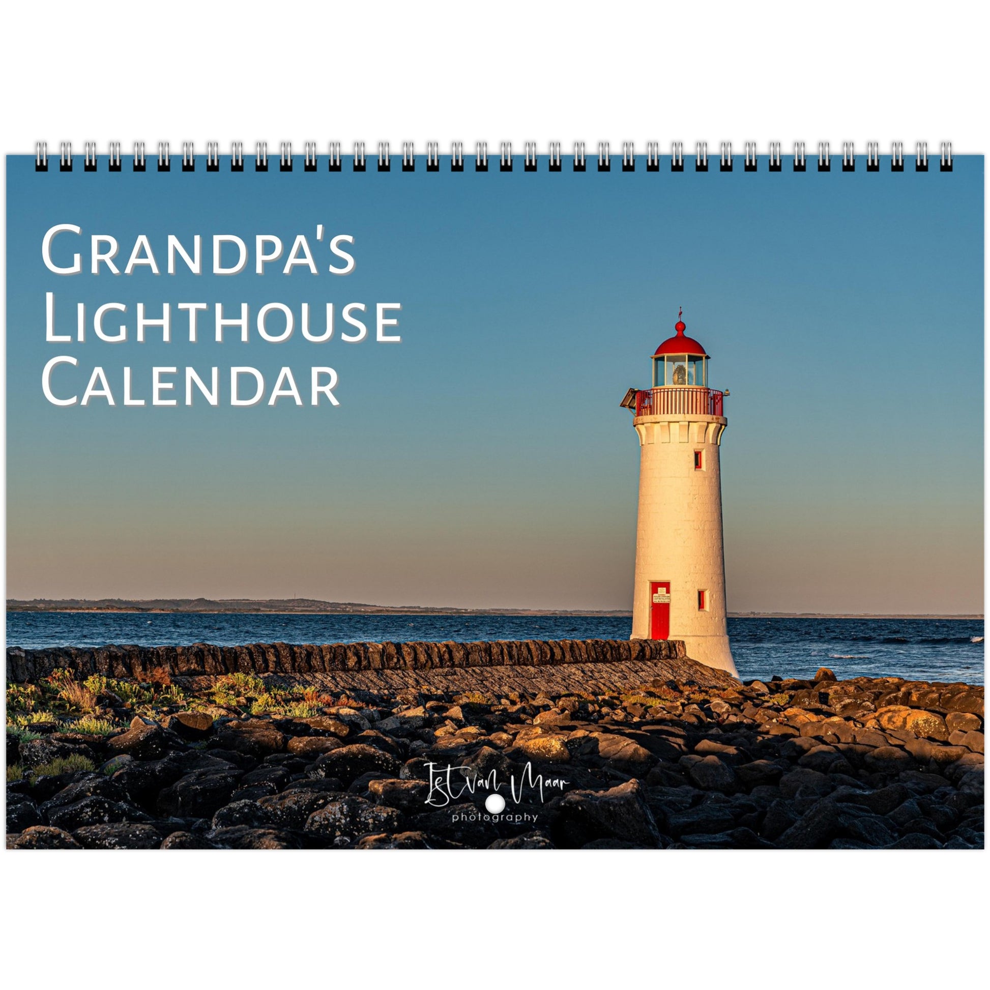 Lighthouse Wall Calendar gift for chess lover by Istvan Maar Photography