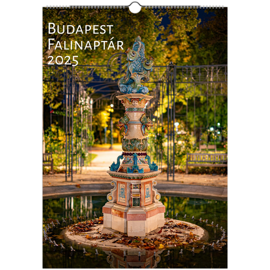 Budapest wall calendar by Istvan Maar Photography in Hungarian