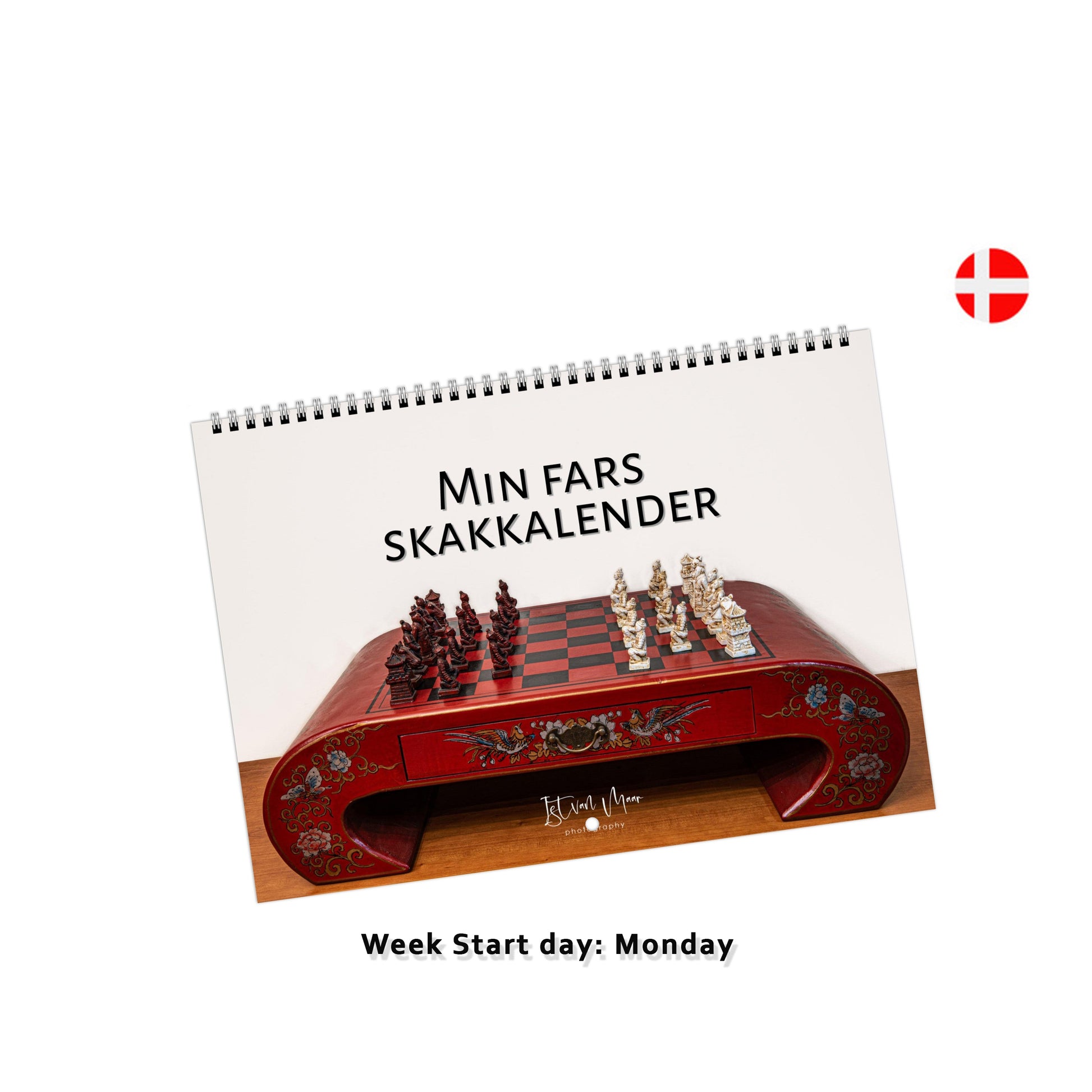 Personalised Chess Calendar in Danish by Istvan Maar Photography