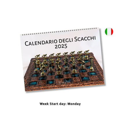 Chess Wall Calendar by Istvan Maar Photography in Italian 