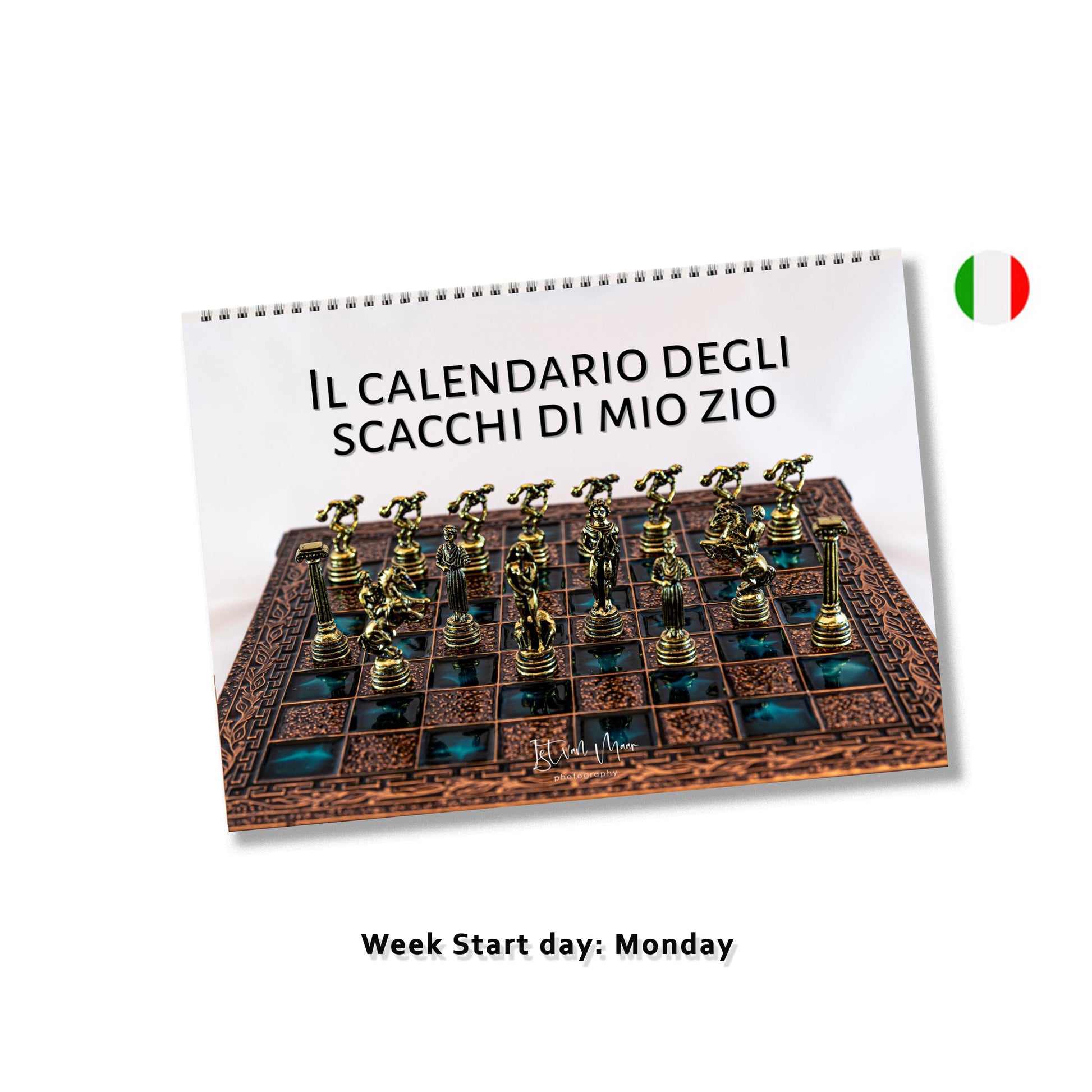 Chess Wall Calendar by Istvan Maar Photography in Italian 